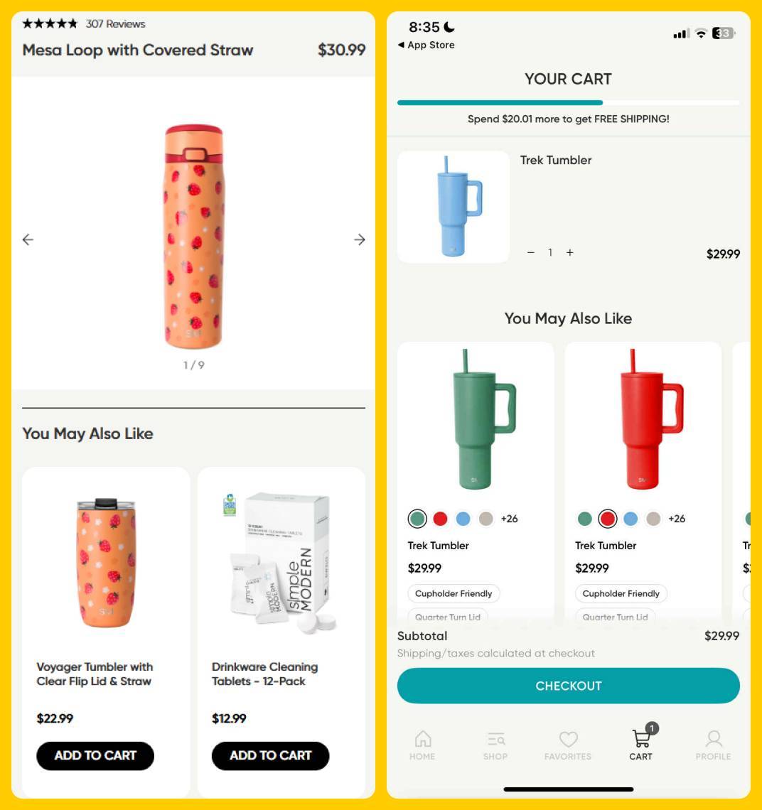 Simple Modern Recommended Products