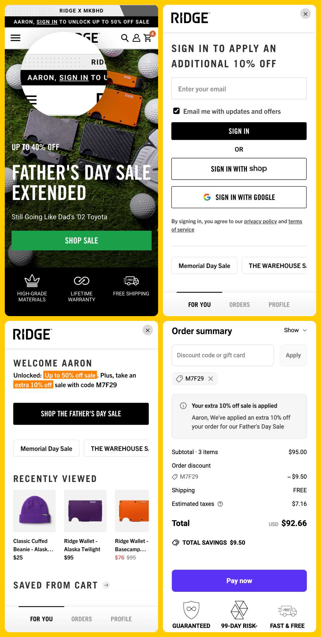 Ridge Father’s Day Sale 2025