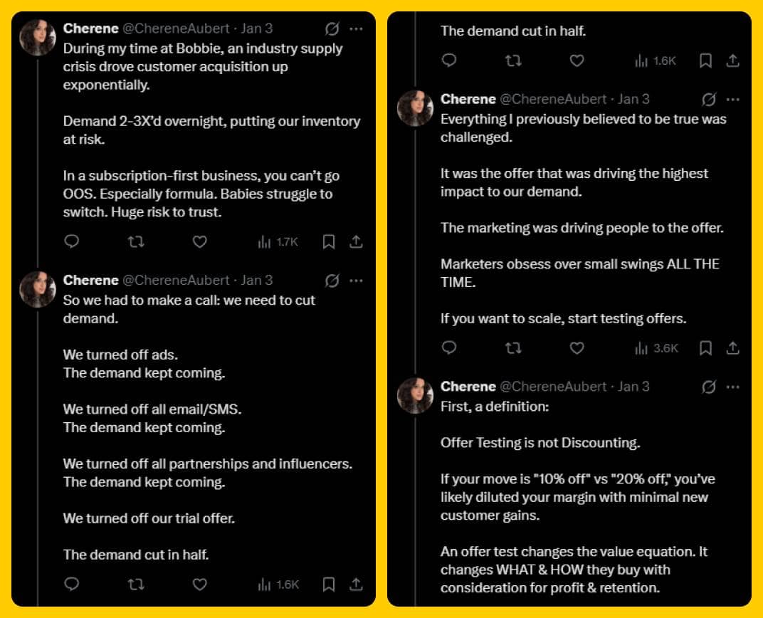 Cherene Bobbie Story - Tweet