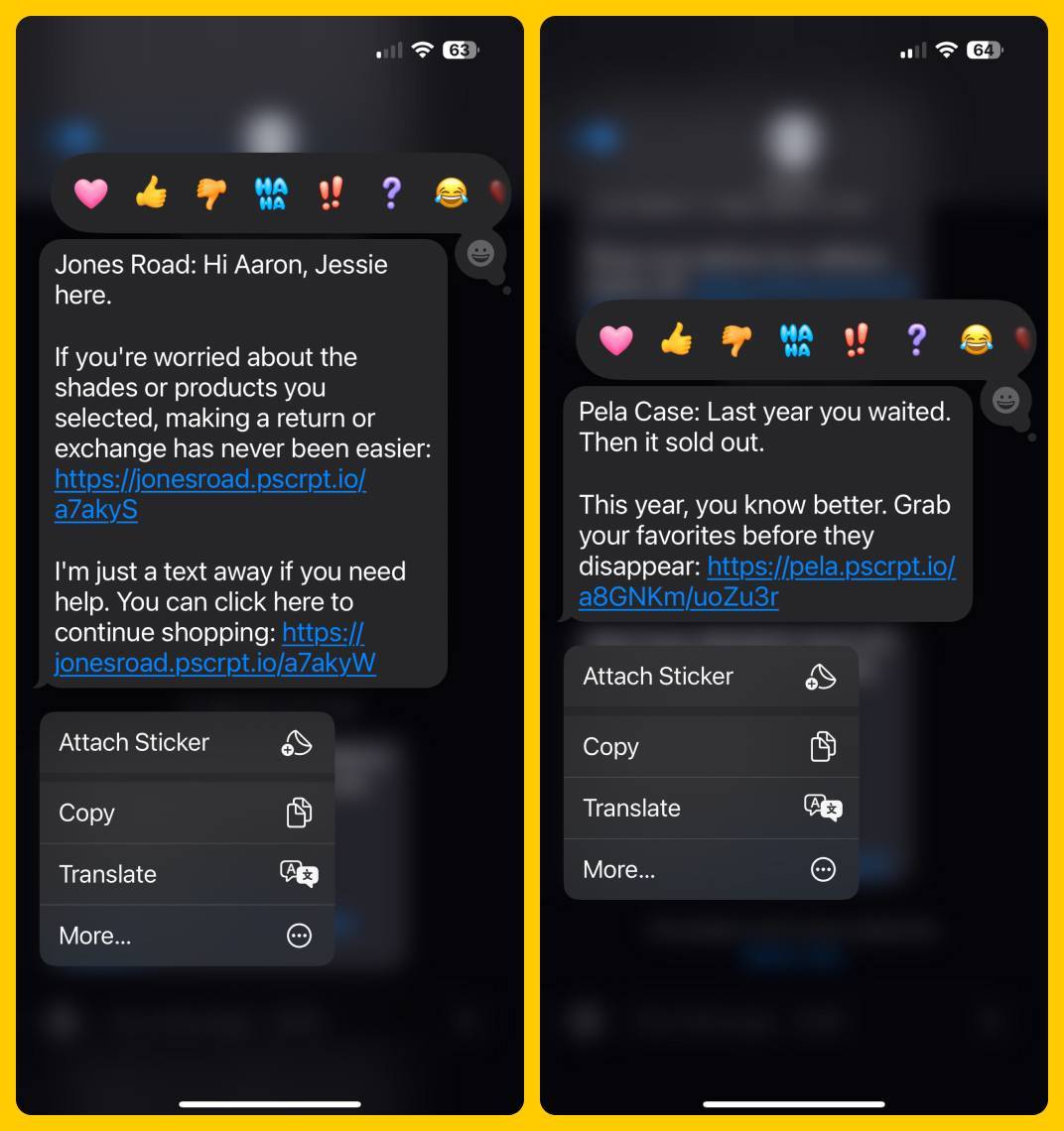 Postscript Examples from Jones Road and Pela Case
