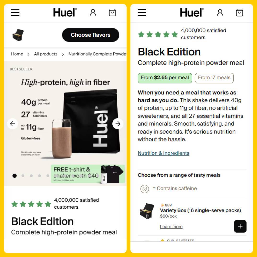 Huel Black Edition