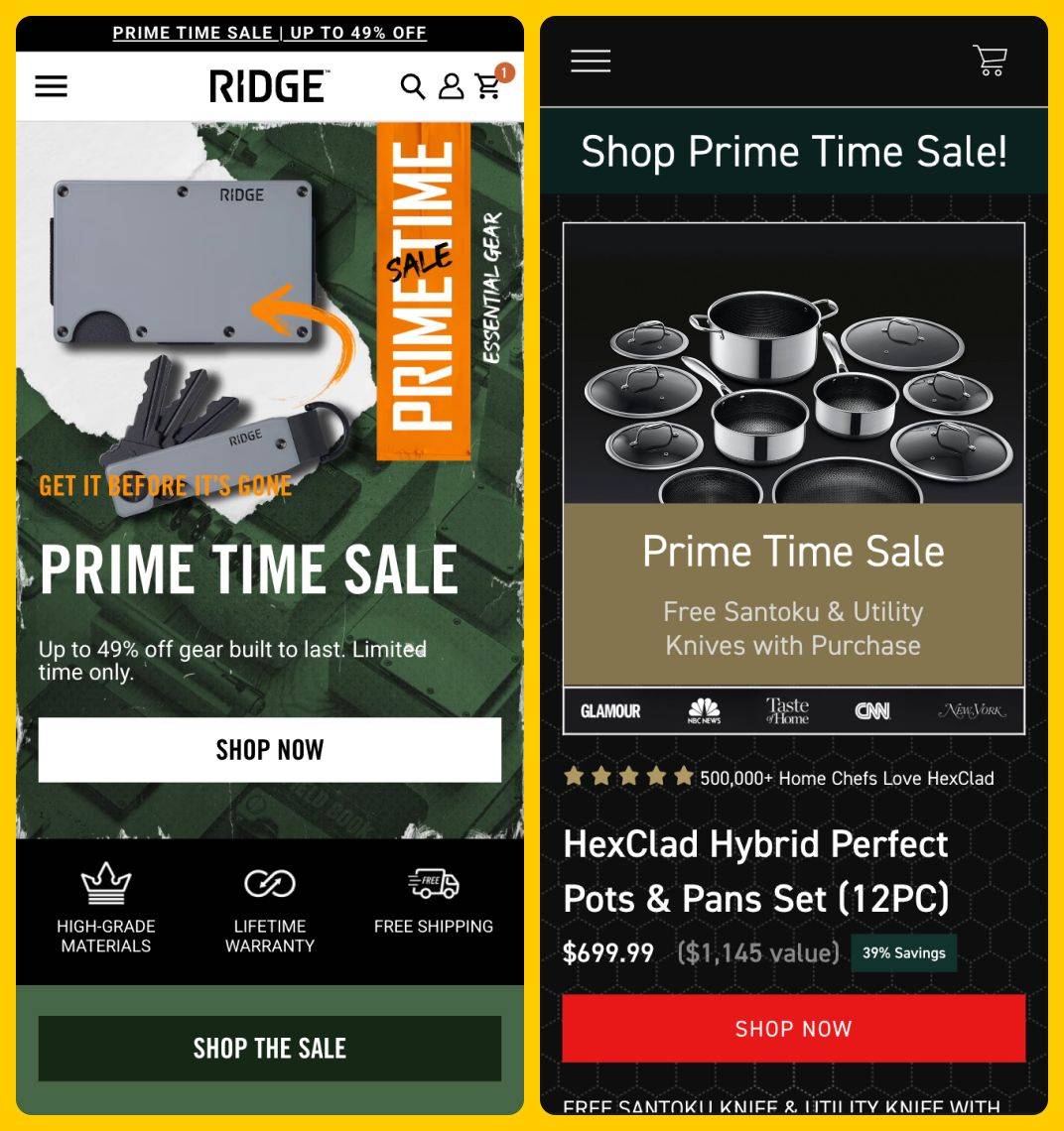 Prime Day Sale on Ridge and HexClad