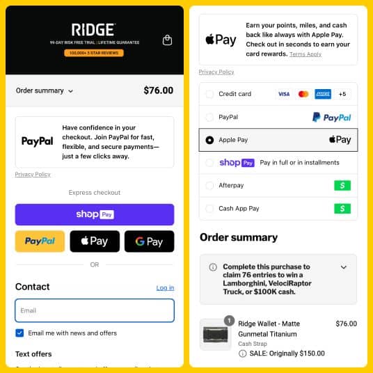 Ridge and Rokt Pay+