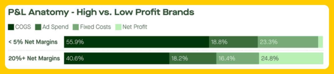 eComFuel Trends Report - P&L Anatomy, High vs Low Profit Brands