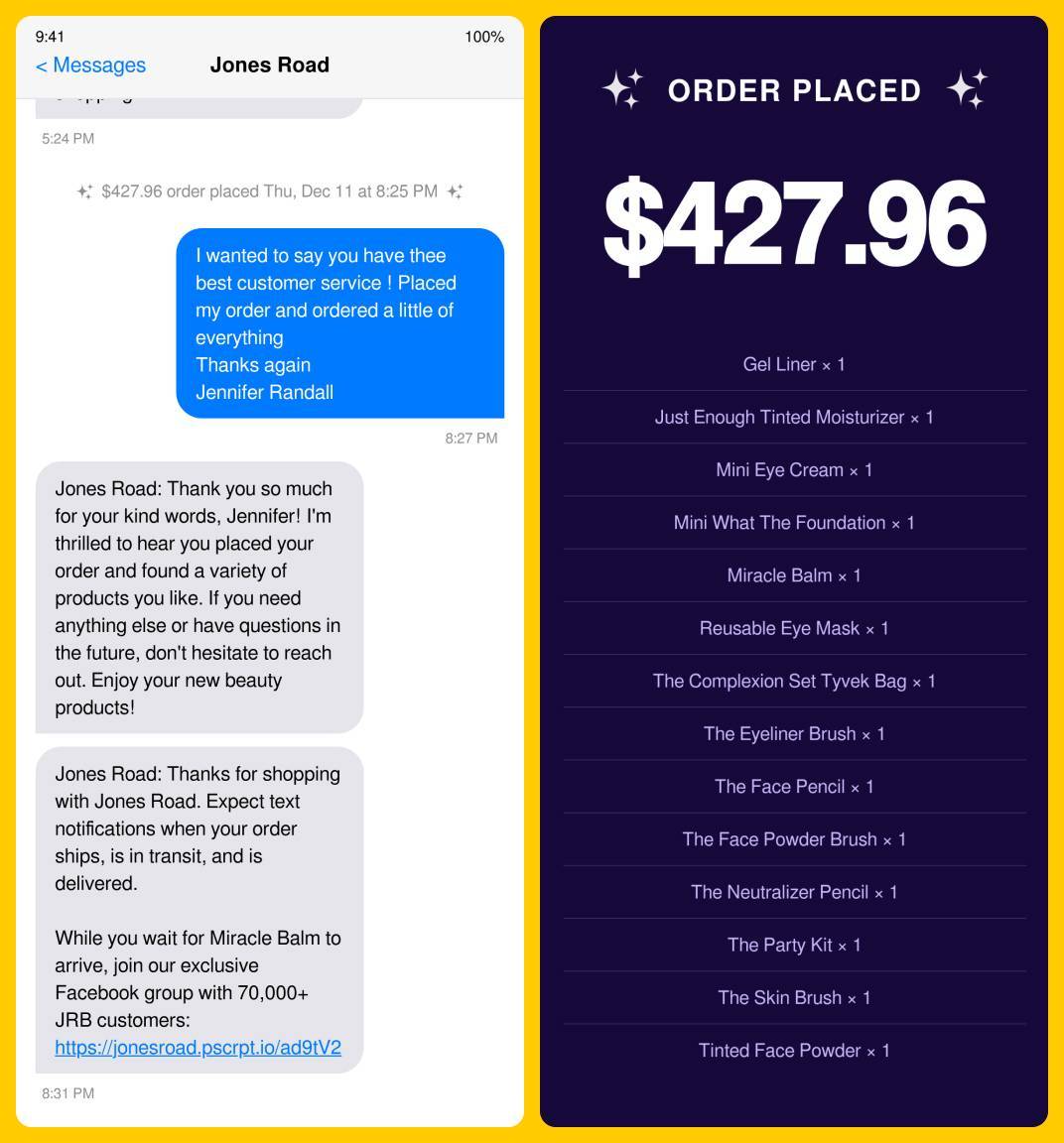 Jones Road Shopper Msgs 2