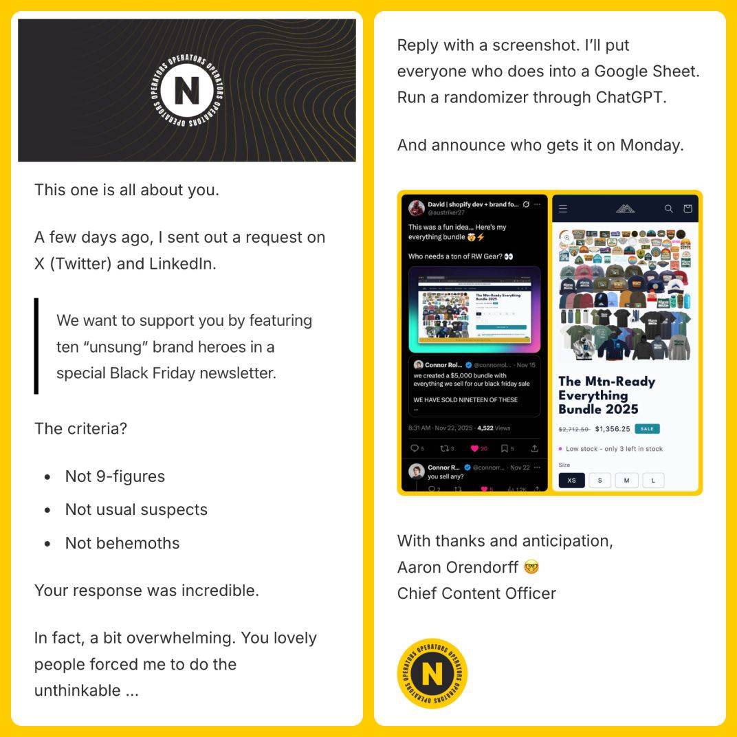 Operators Gift Guide