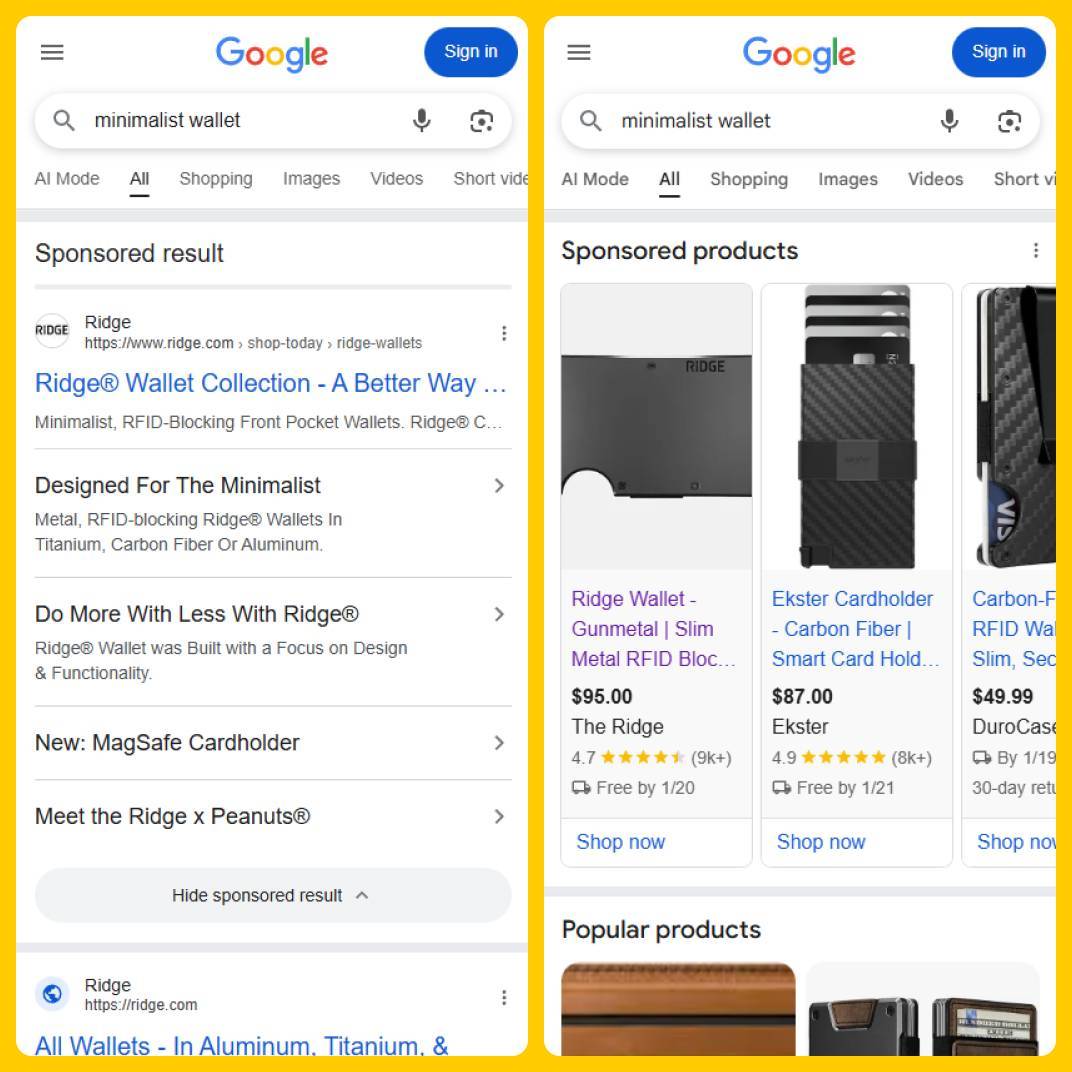 Ridge Google Ads
