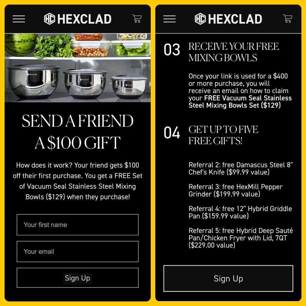 HexClad x Rivo Referral Program