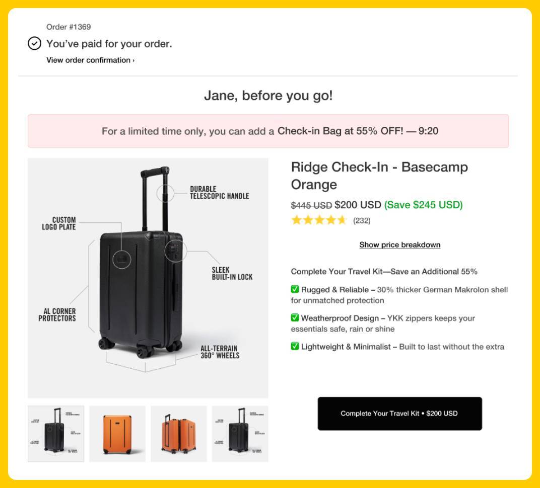 Ridge Aftersell Luggage