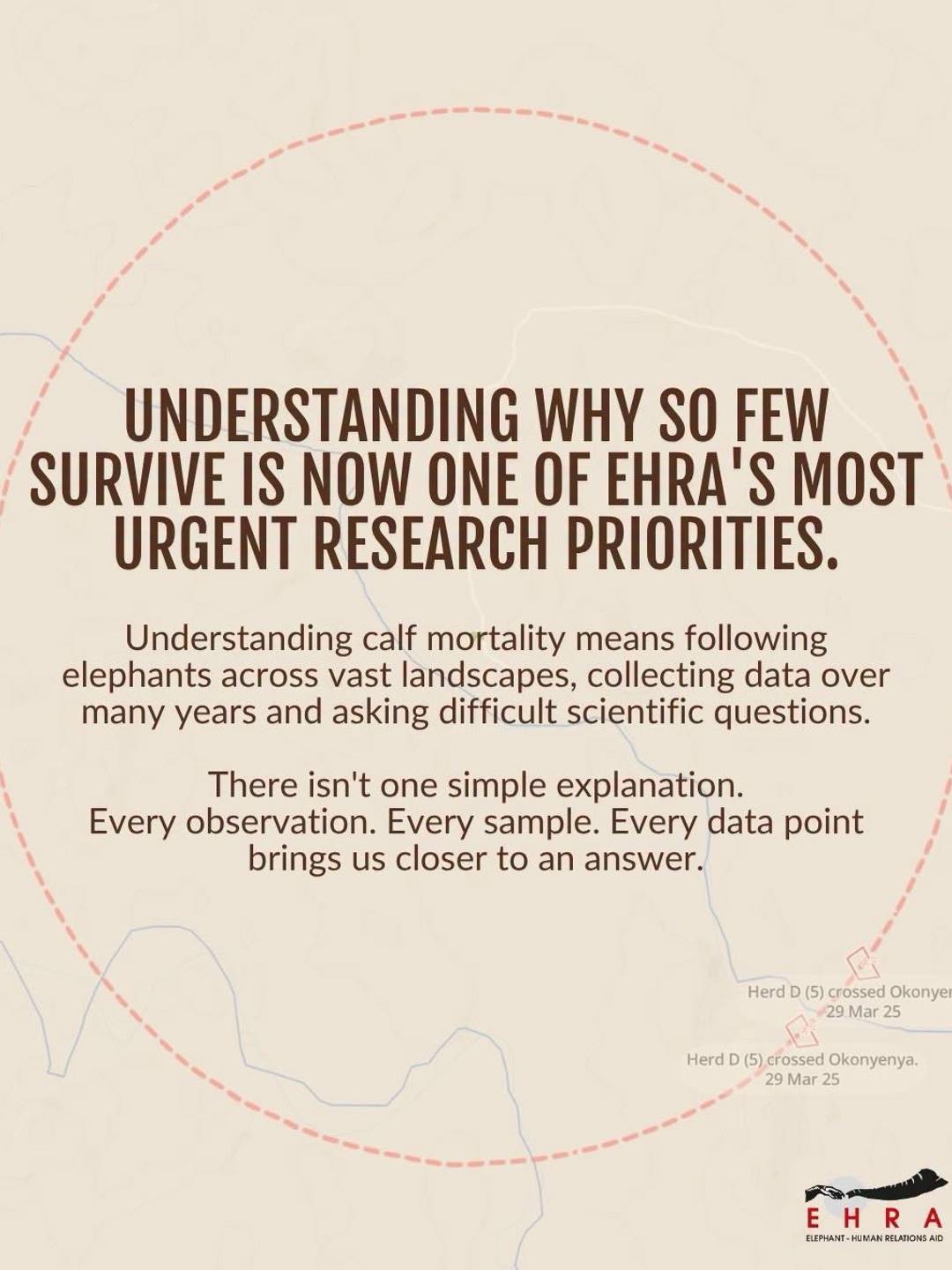 Social media posts from EHRA promoting the expedition