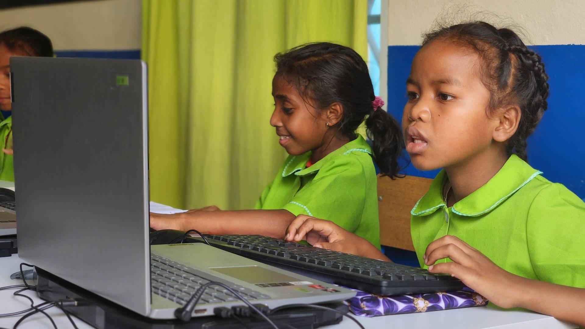 Student learning Computer Science