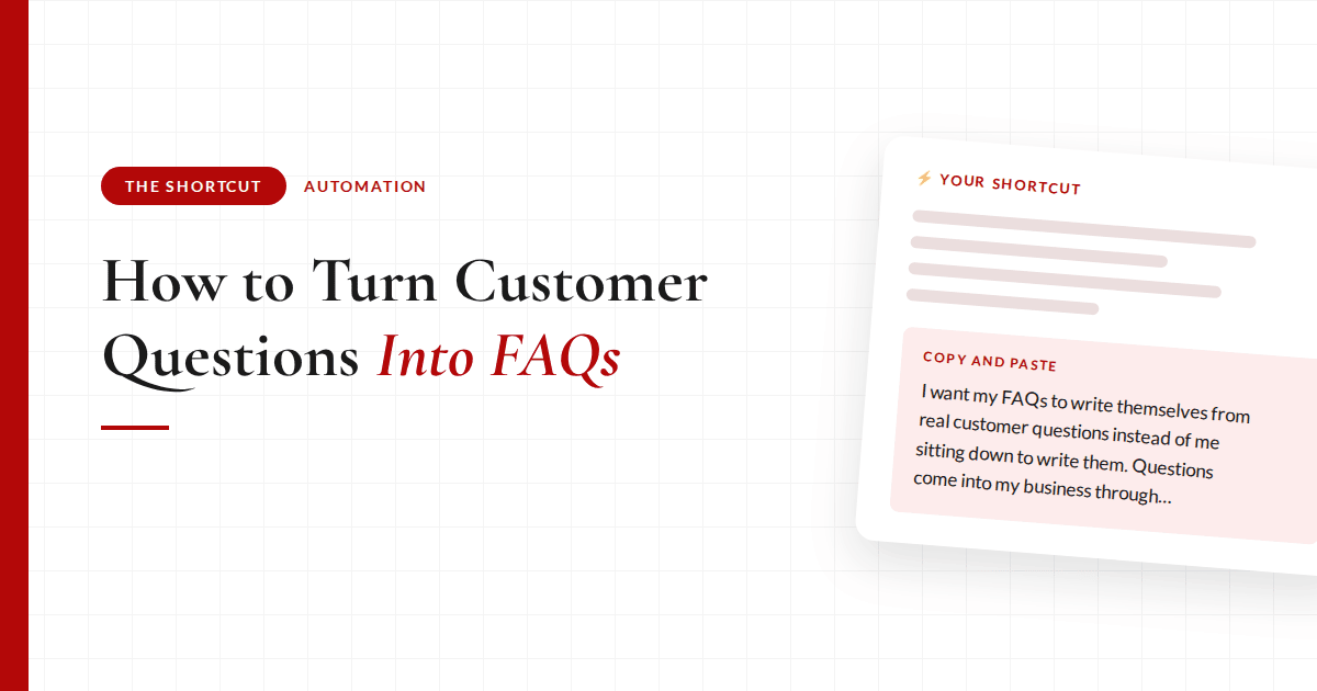 Blog graphic: How to turn customer questions into FAQs without writing them yourself