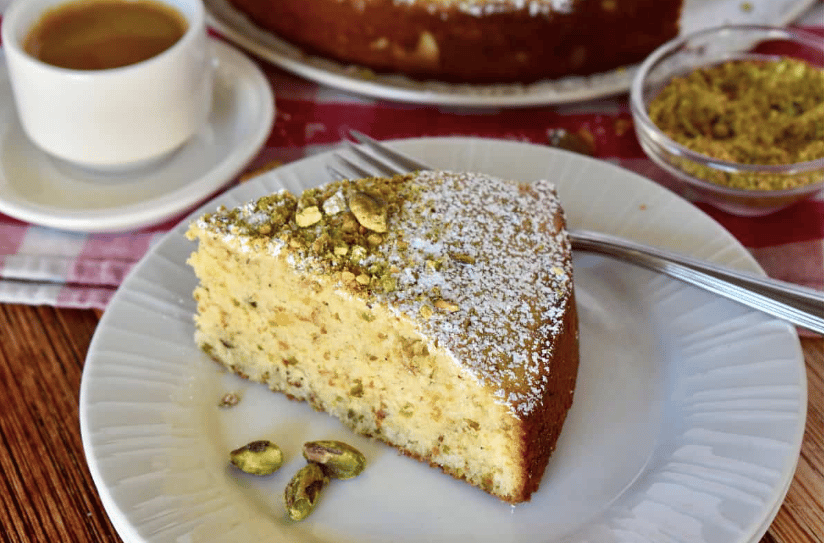 Pistachio Ricotta Cake