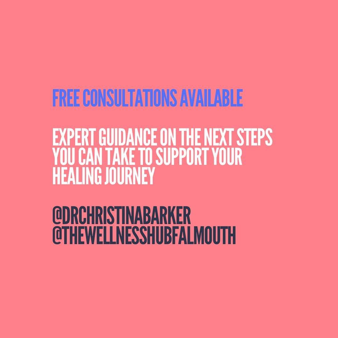 Only 4 spaces available tomorrow @thewellnesshubfalmouth 

Discount available on the day
DM to reserve a space ✨

10am
10:30am
11am
11:30am

#falmouth #holisticpsychology #therapyincornwall #psychologist #traumaspecialist #consultantpsychologist 

@thewellnesshubfalmouth @drchristinabarker