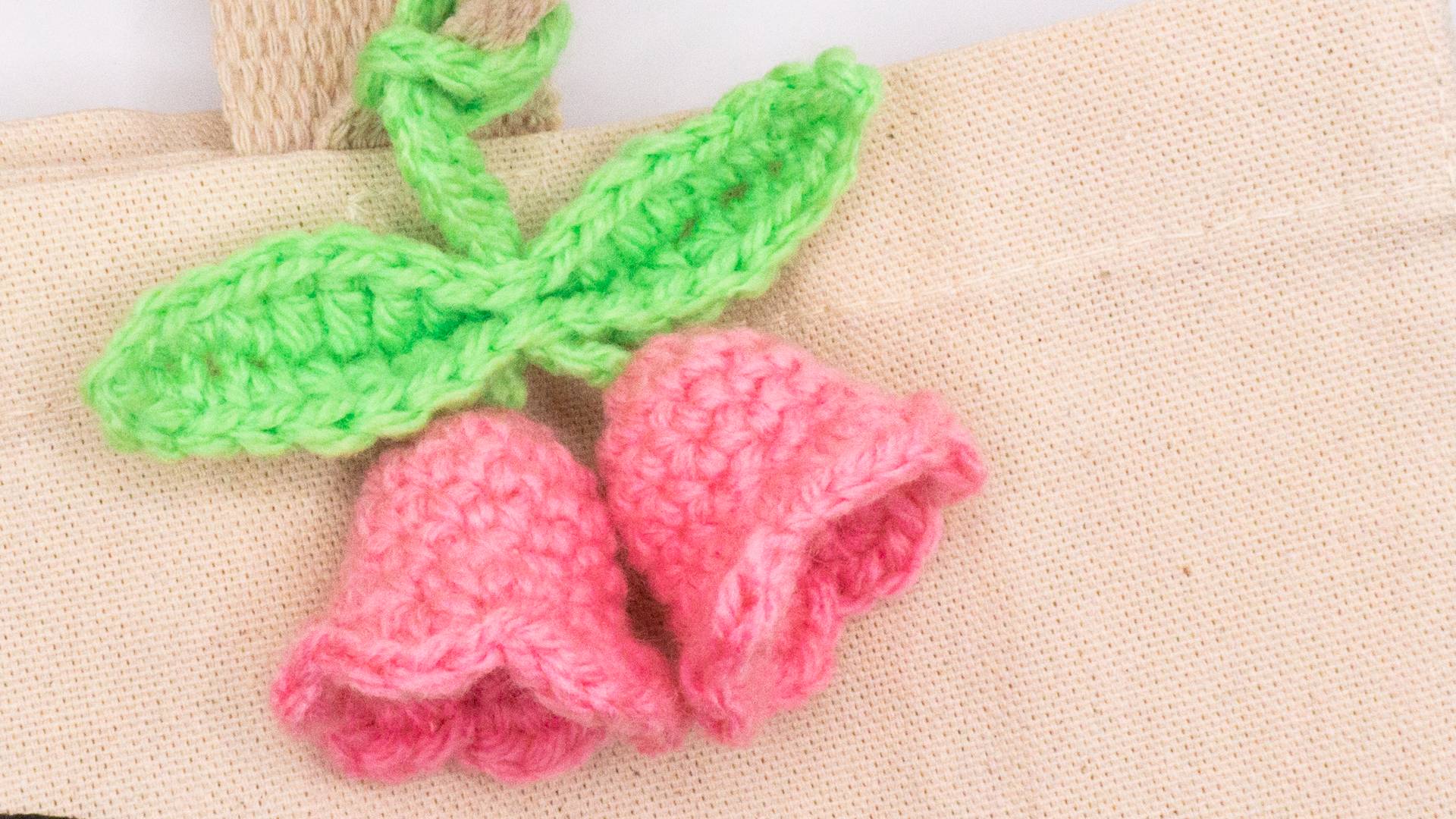 Crochet Lily of the Valley Bag Charm