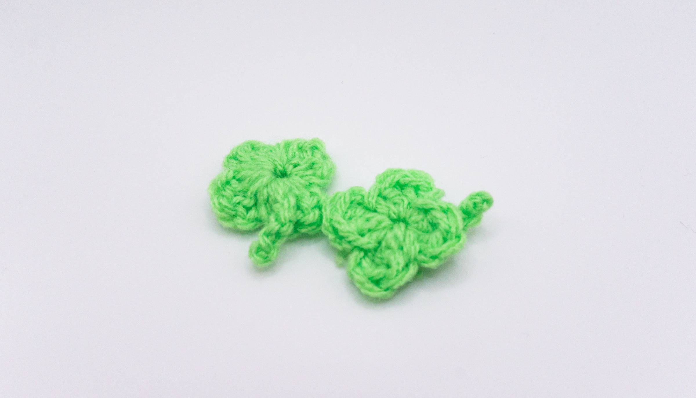 Crochet Four Leaf Clovers