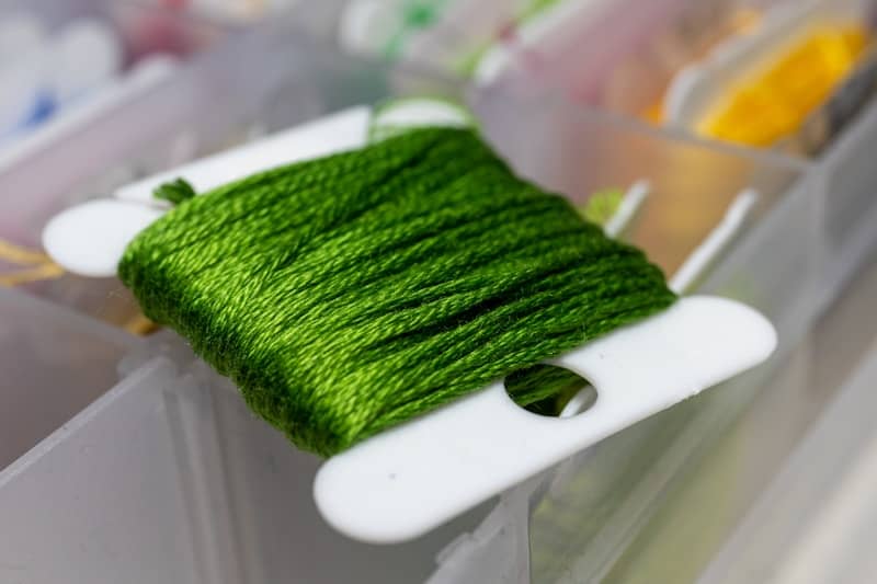 Embroidery Floss in a pile.