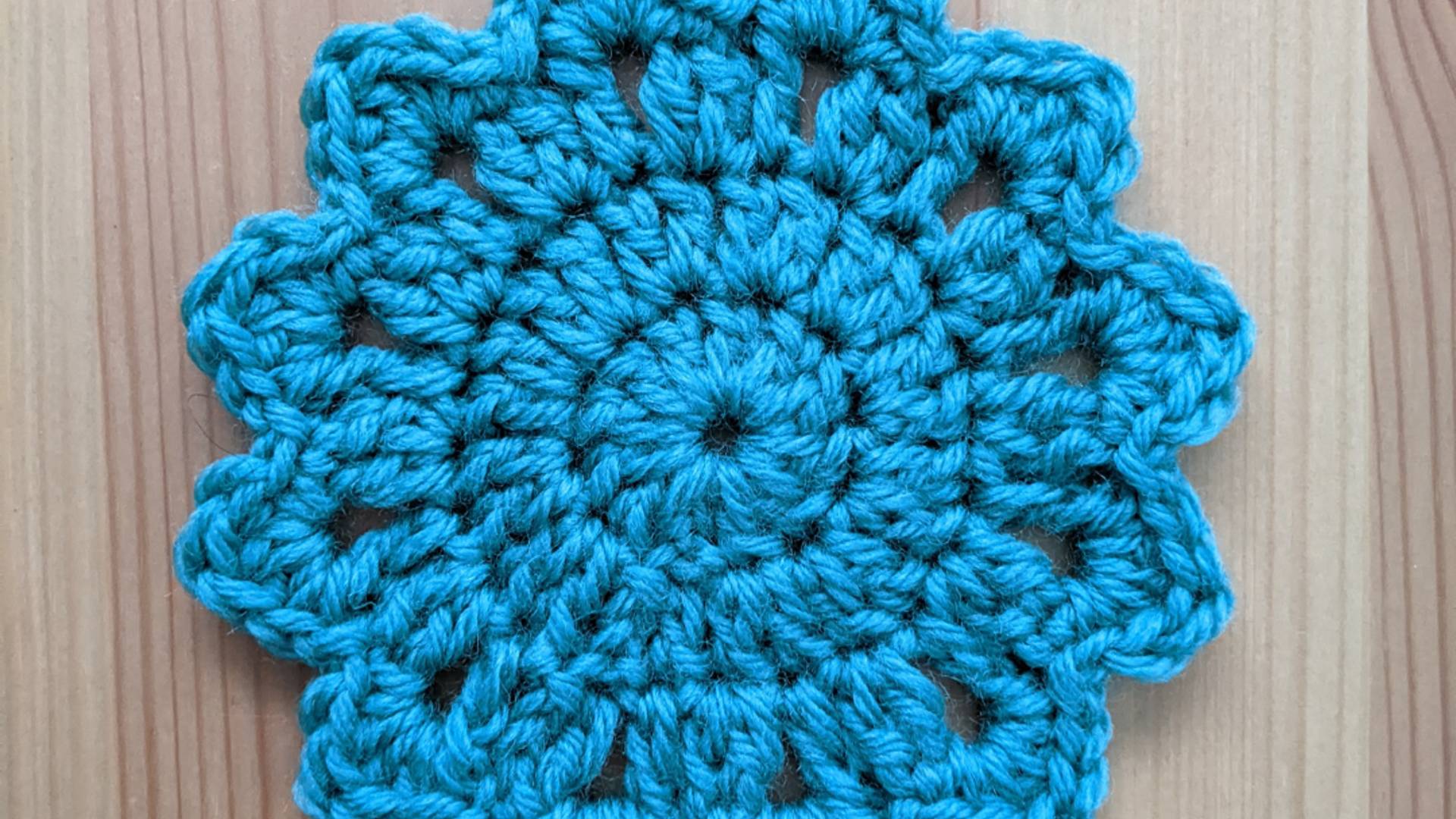 Crochet Flower Coaster