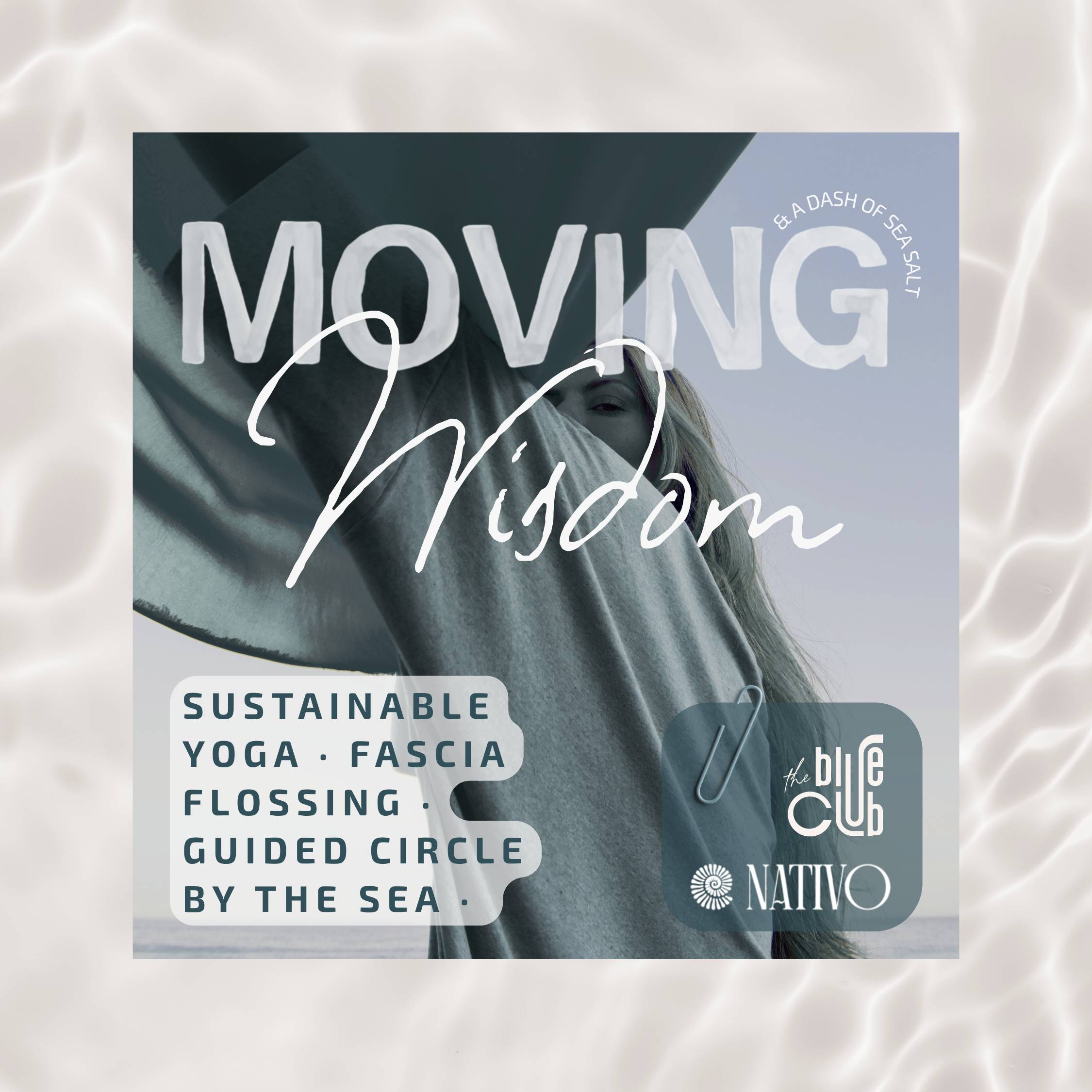 Moving Wisdom outdoor yoga and fascia flossing workshop by the sea, Singapore, by The Blue Club and Nativo