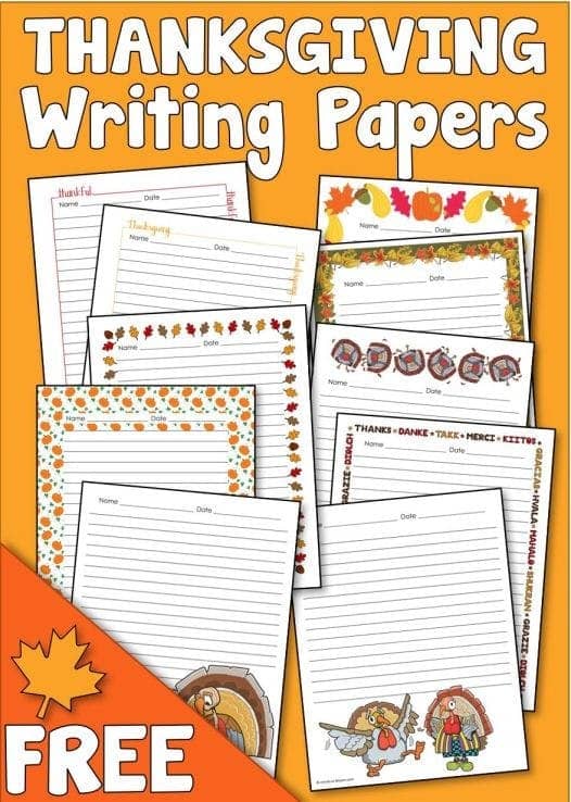 thanksgiving writing assignment 4th grade