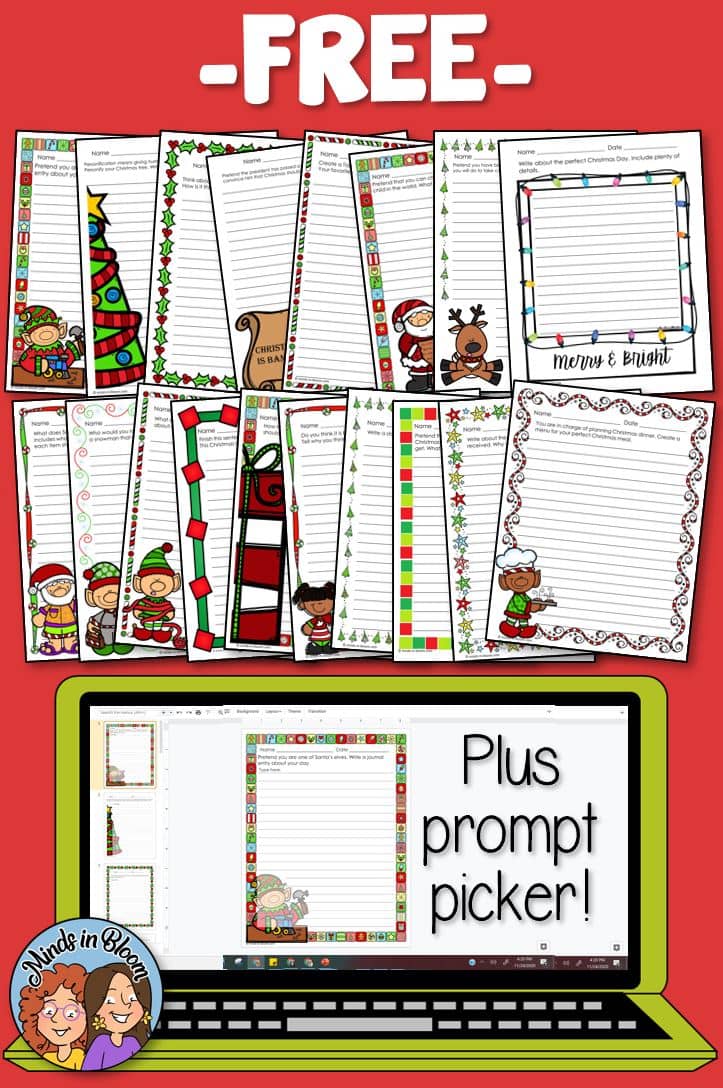 20 Free Christmas Writing Prompts