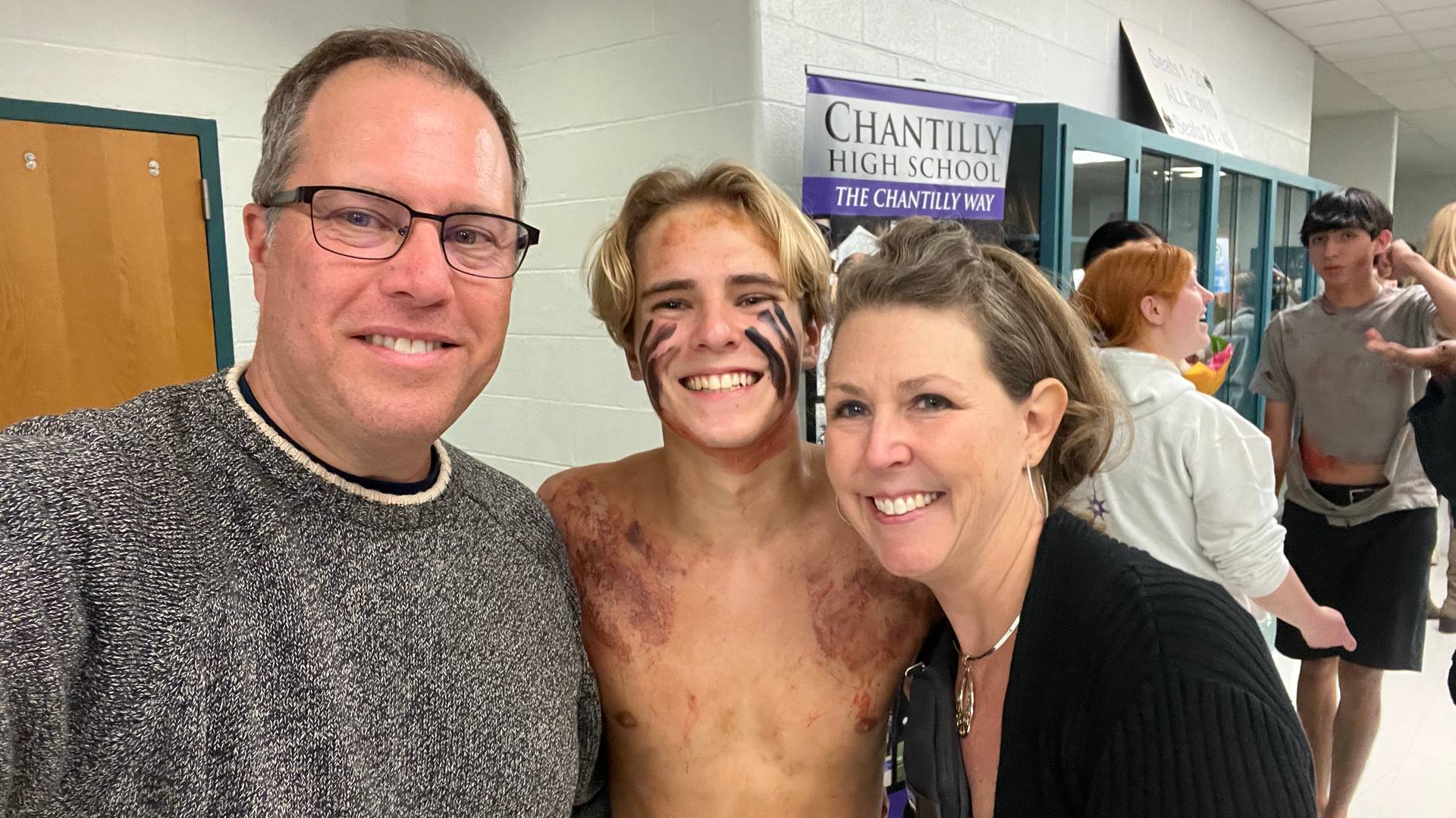 Steve, Zack, and Amy after Lord of the Fliess