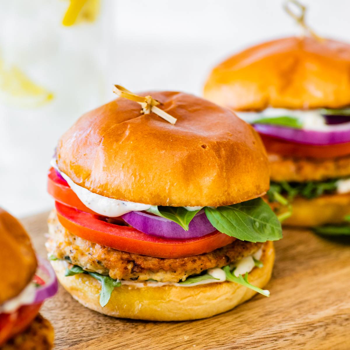 ground chicken burgers