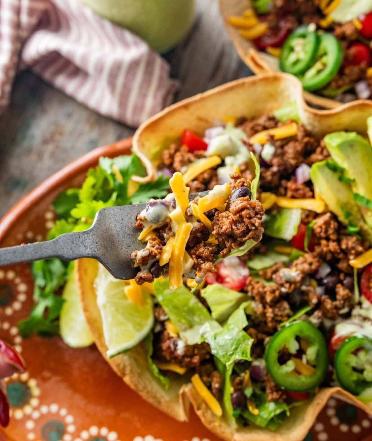 tacos salad weekly meal plan