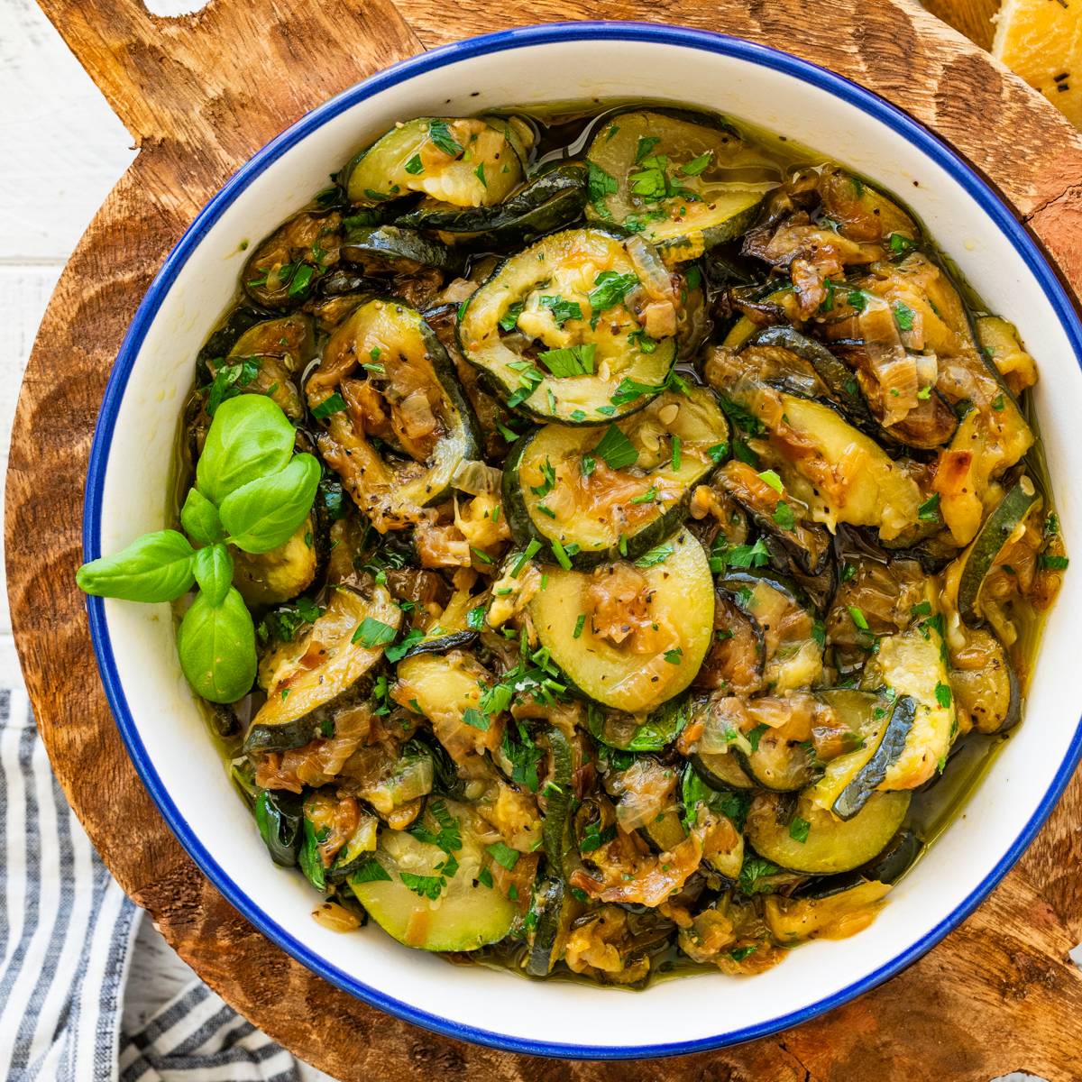 zucchini and onions