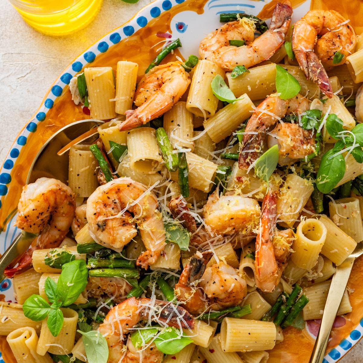 shrimp asparagus pasta