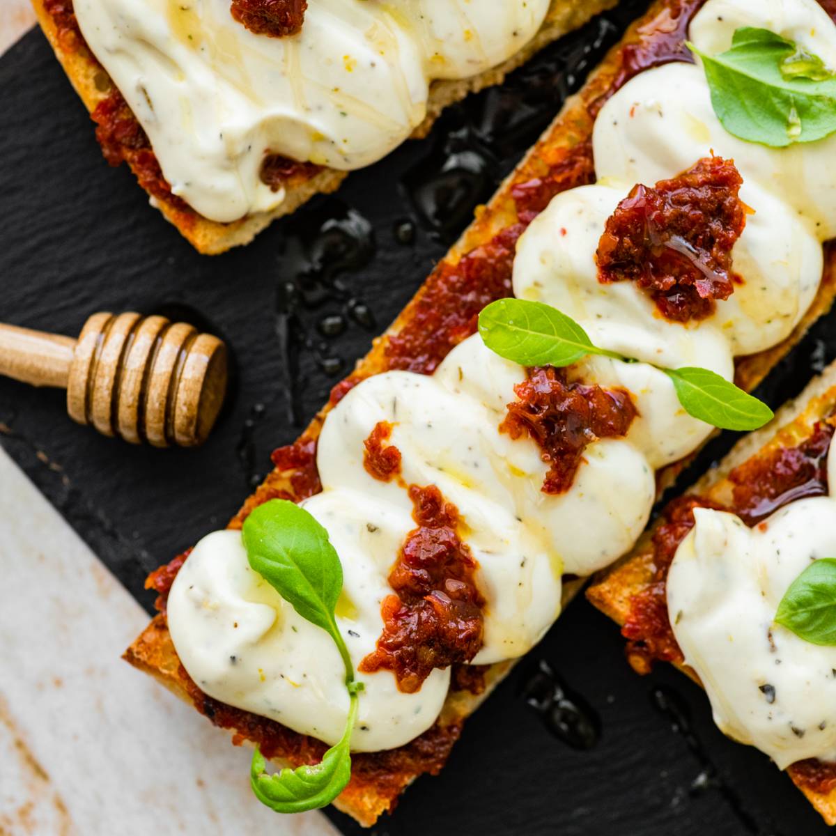 Nduja ricotta toast 