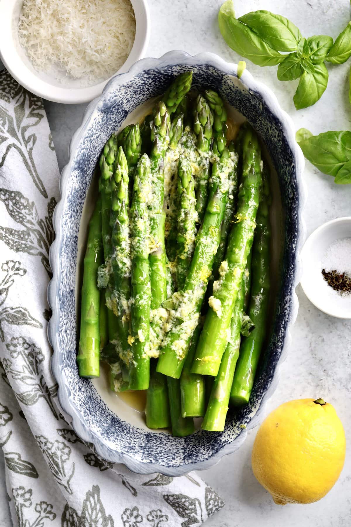 Steamed Asparagus- Weekly Meal Plan Menu