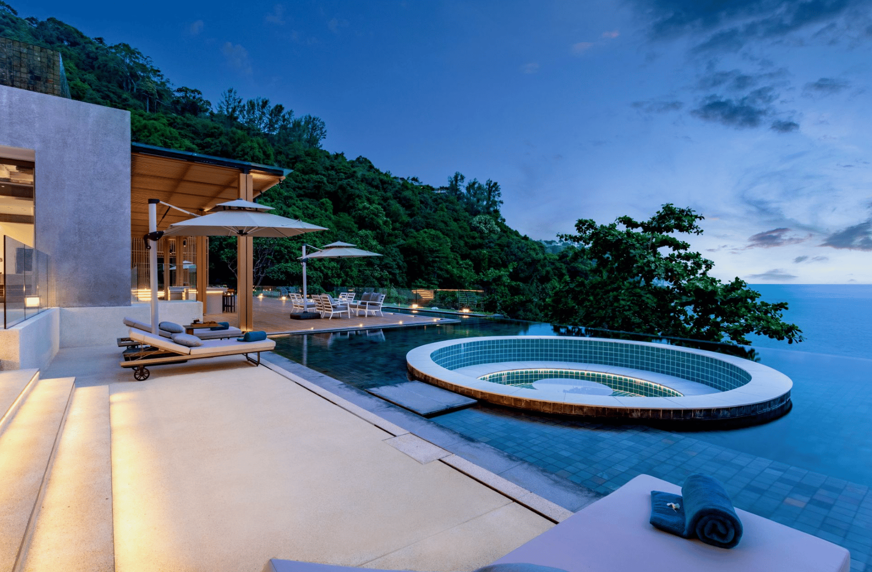 Poolside view 
