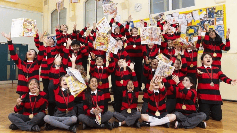 Northside Primary School Kids embracing all things Beano