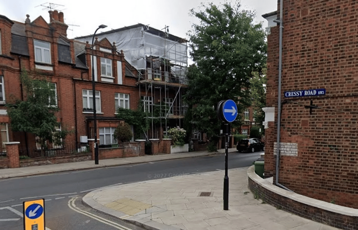 The junction of Cressy Road and Agincourt Road