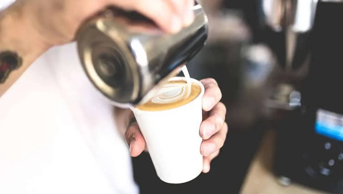 pouring an artisanal coffee