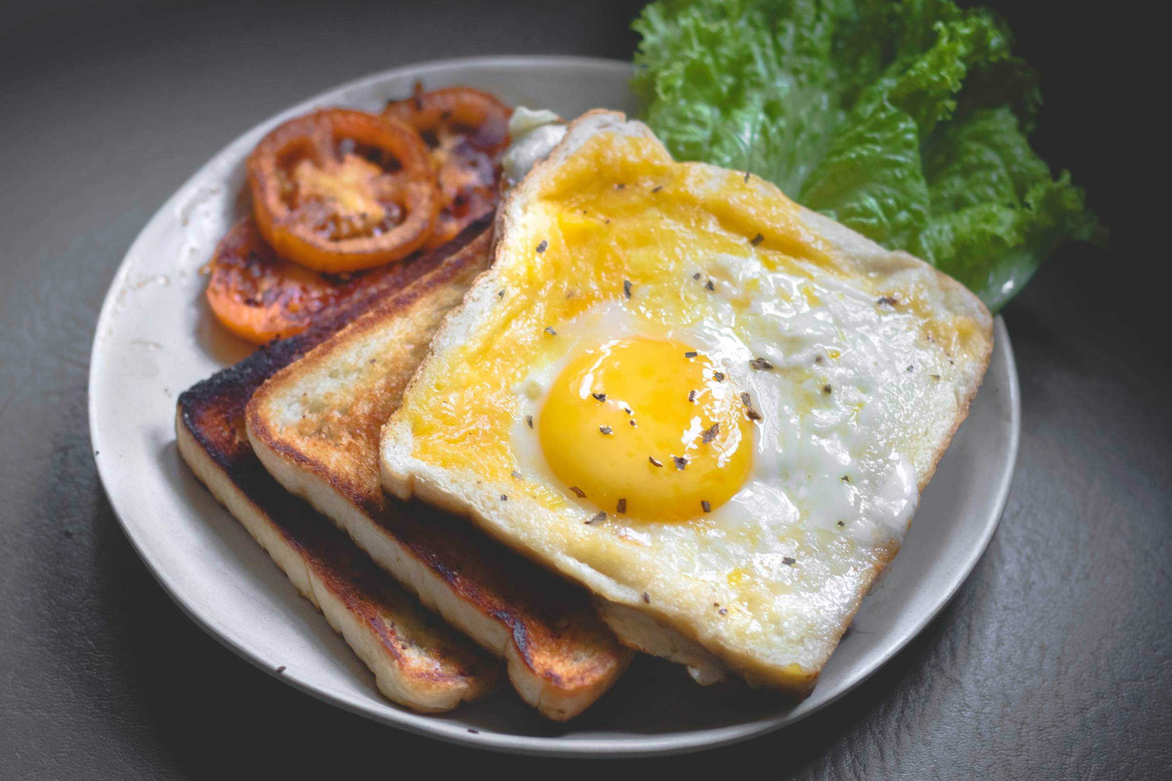 eggs on toast cooked breakfast