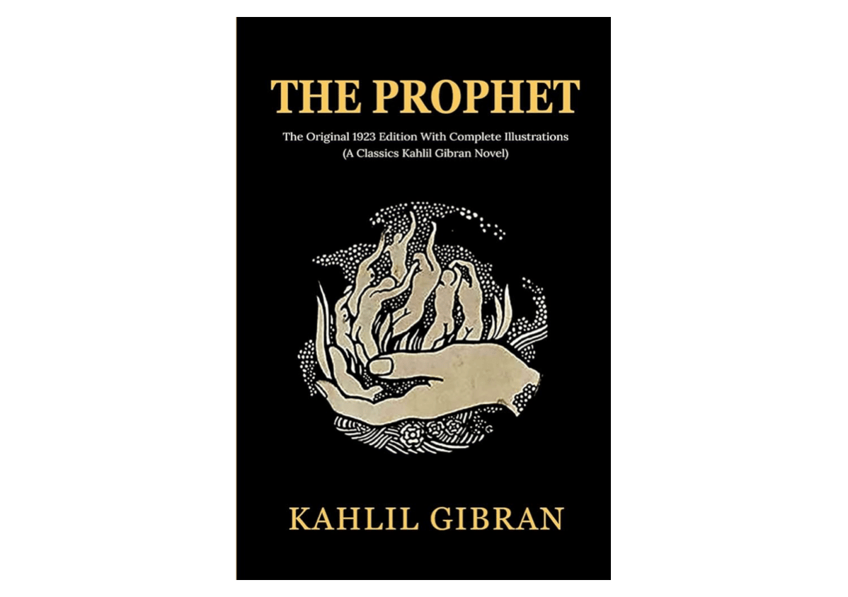 Cover Kahlil Gibran's book, The Prophet