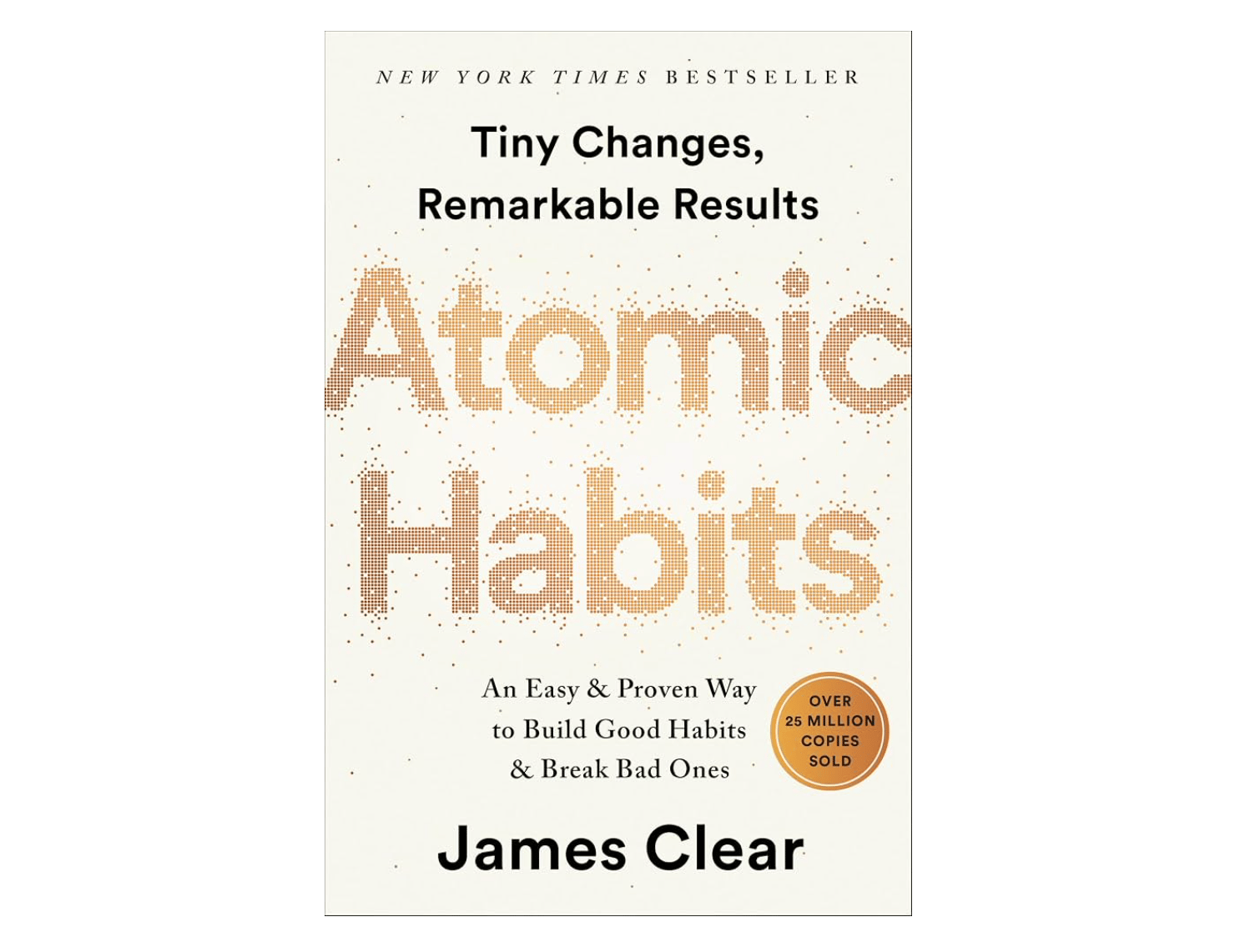 Cover of James Clear's book Atomic Habits
