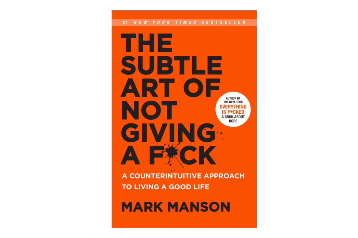 Cover of Mark Manson's book The Subtle Art of Not Giving a F*ck