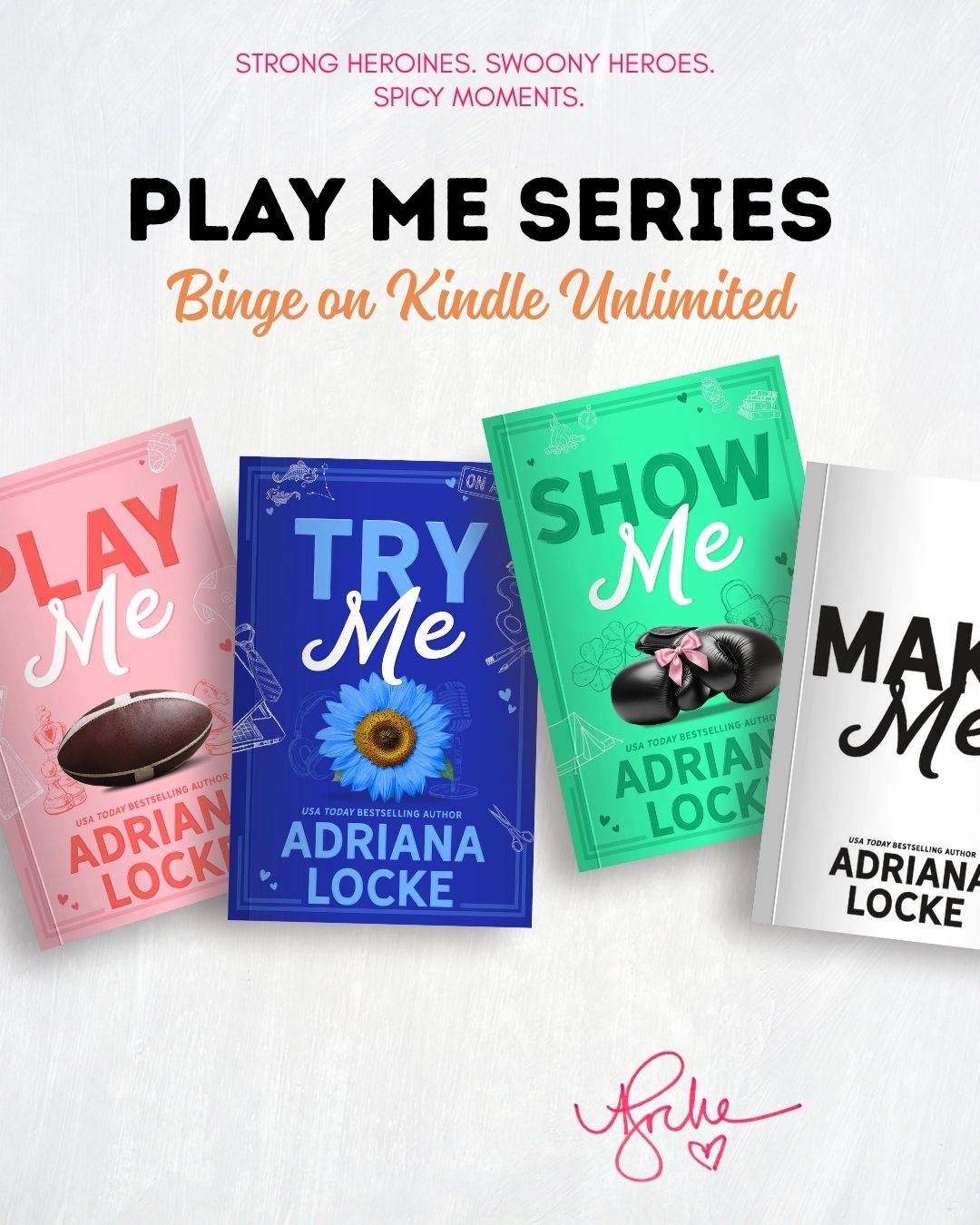 four books in the Play Me series