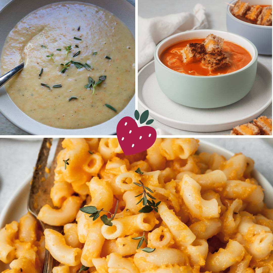 Soup and Mac and Cheese Collage