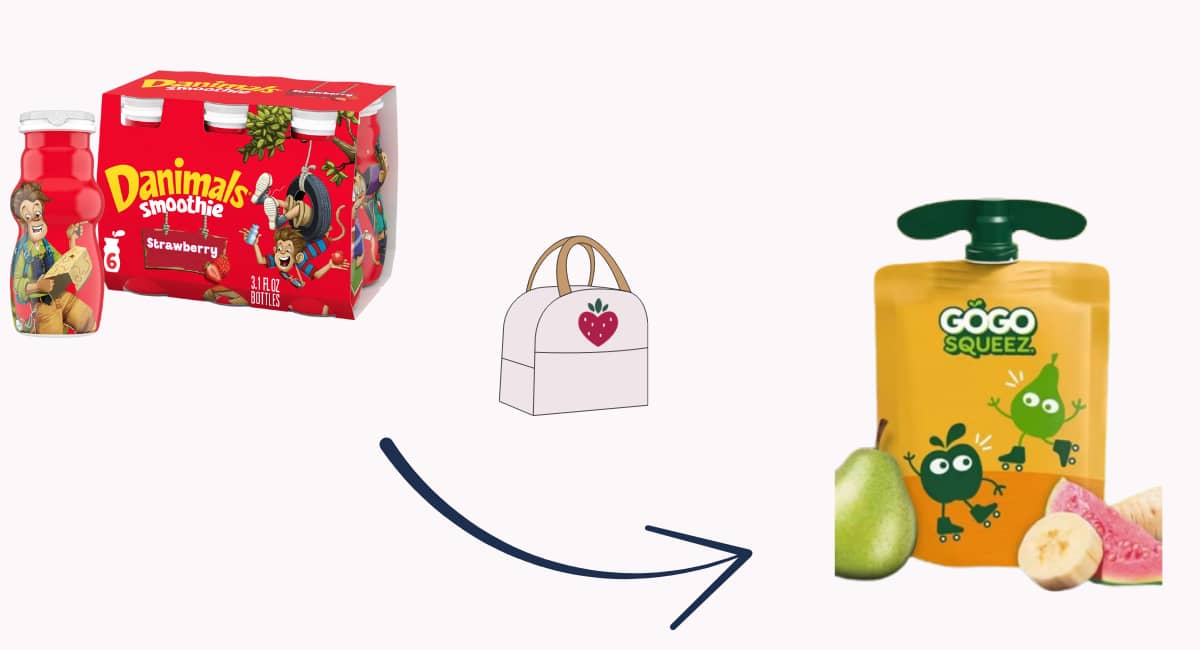 Healthy Swaps: GogoSqueeze for Danimals Smoothie