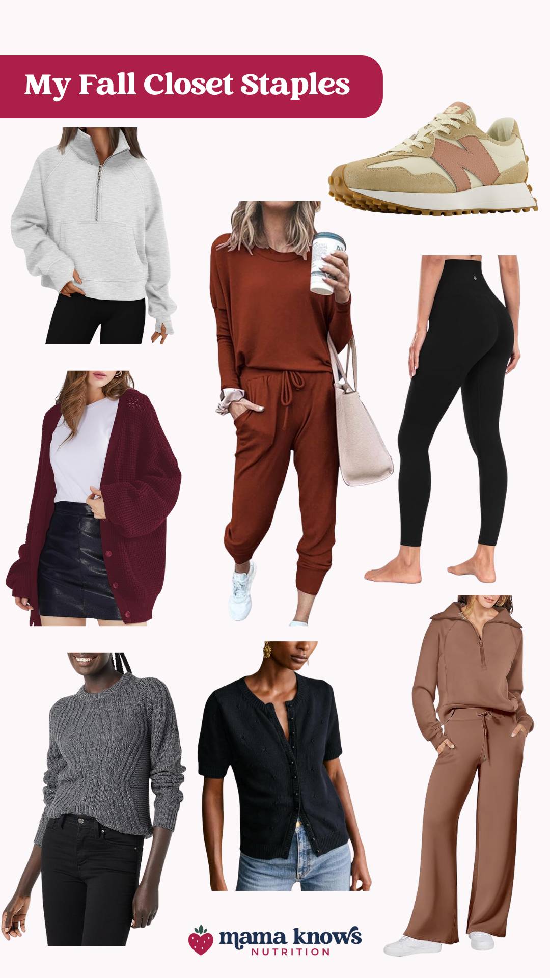 Fall Closet Clothing Staples Collage