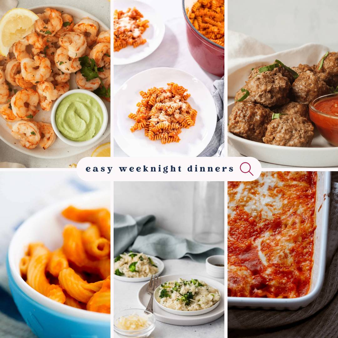 Collage of Recipe Photos from Mama Knows Nutrition