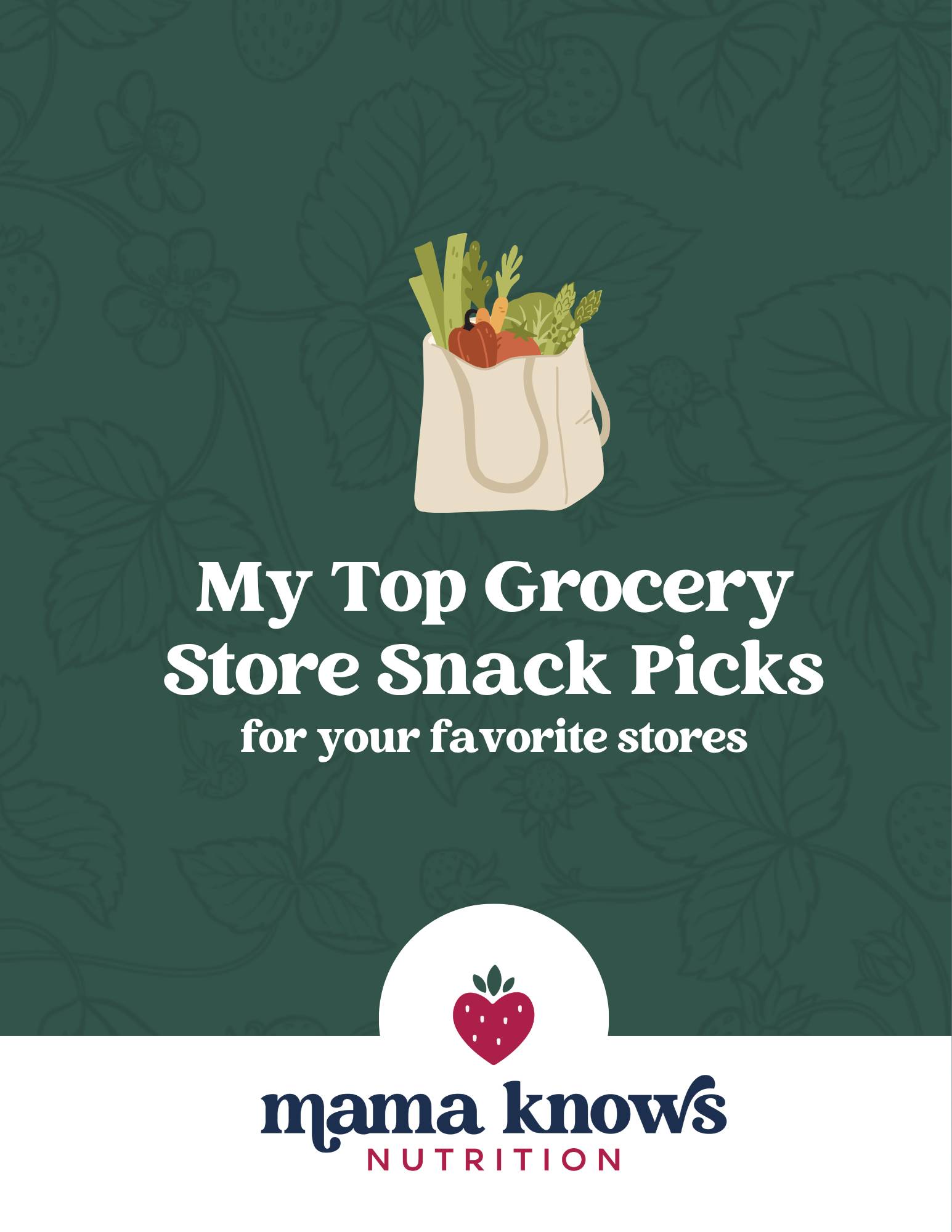 Cover Page for Grocery Store Snack Picks
