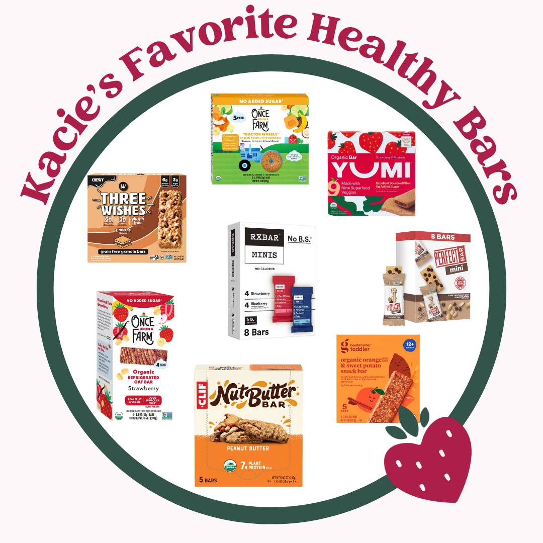 Collage of Kacie's Favorite Healthy Bars