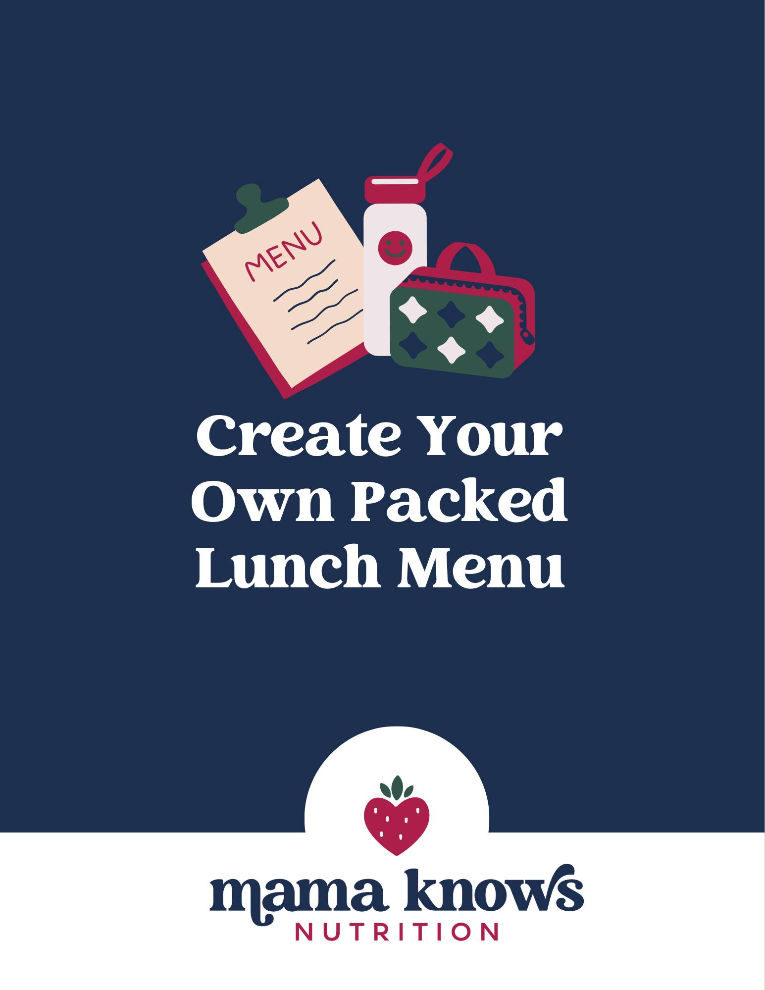Lunch Menu Cover Page