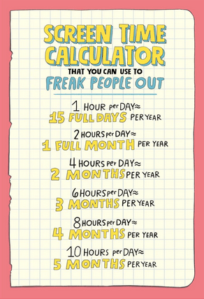 Screen Time Calculator from Amazing Generation Book