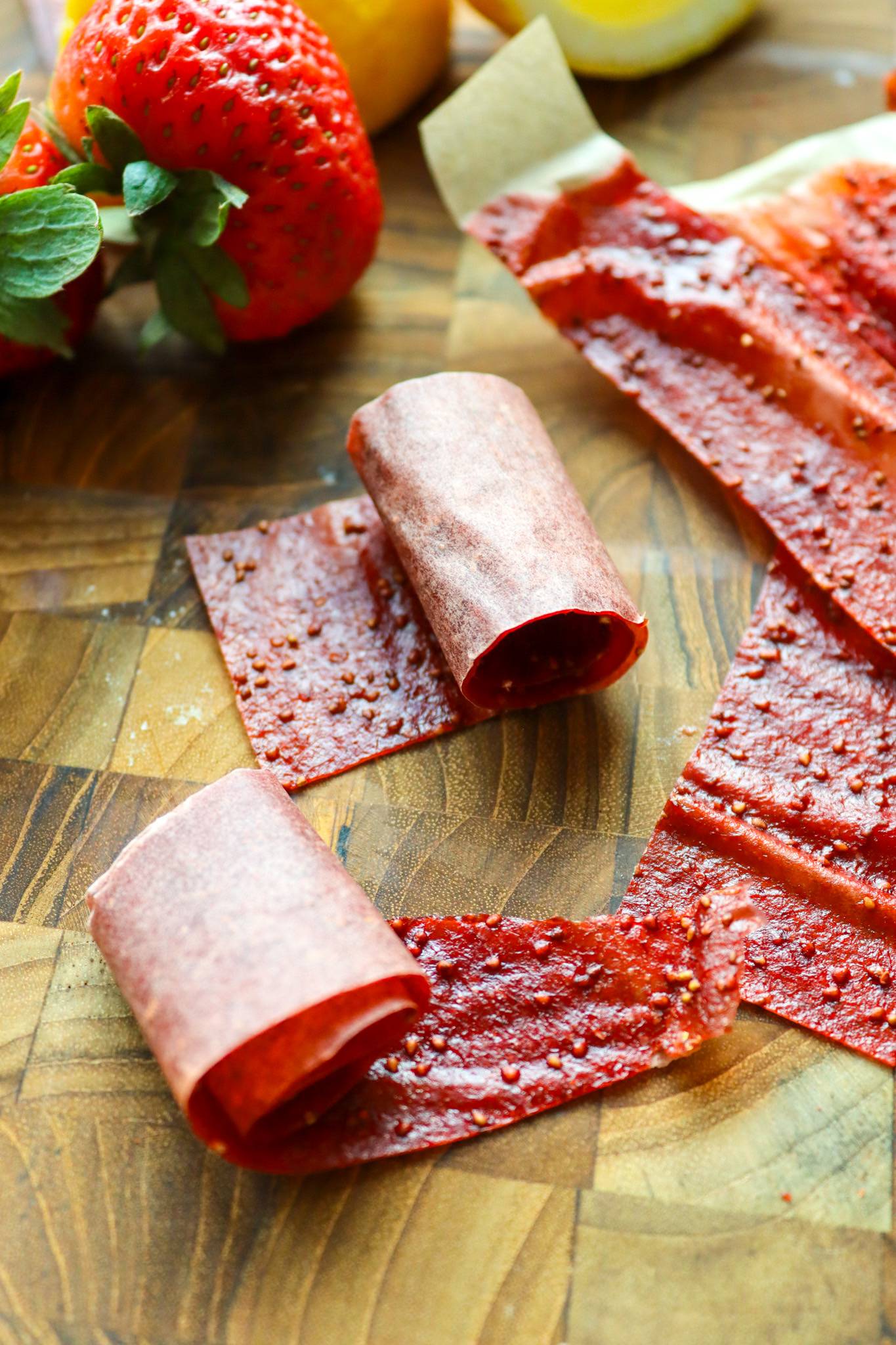Homemade Strawberry Fruit Tape